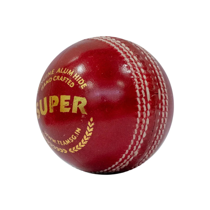 SG Super Red Youth Cricket Leather Ball