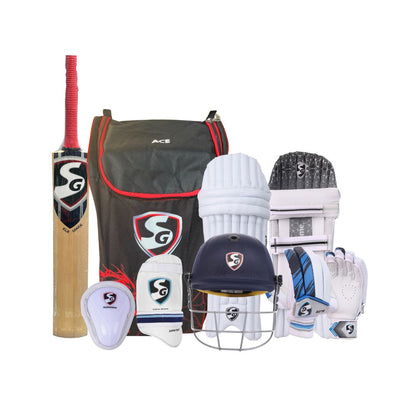 SG KLR Spark Kashmir Willow Cricket Kit Set, Complete Cricket Set for Adult
