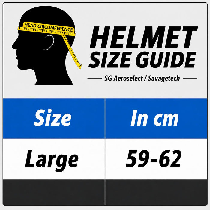SG Aeroselect Large Cricket Helmet