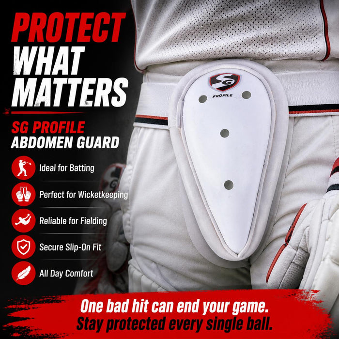 SG Profile Abdomen Guard for Cricket – High Impact Protection