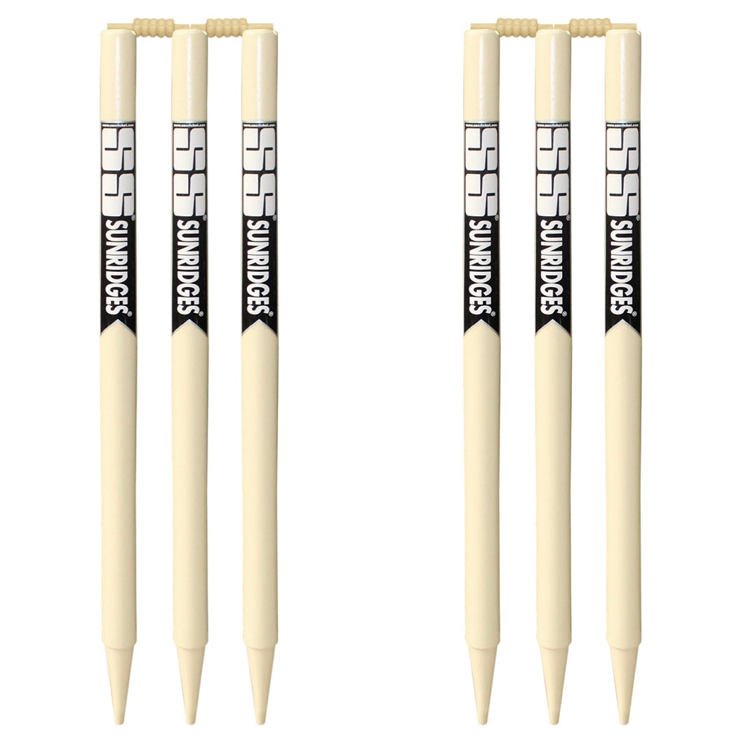 SS Wood Stumps for Cricket 2nd Grade - 6pc Stumps and 4pc Bails ...