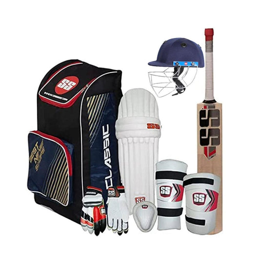 SS Kashmir Willow Cricket Adult Kit 8 pc Set with Accessories