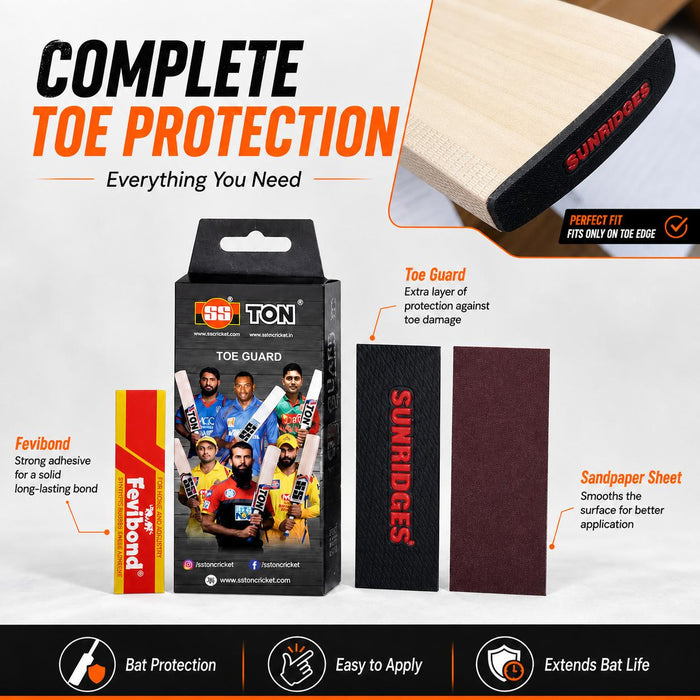 SS Toe Guard Kit for Cricket Bat Protection & Repair