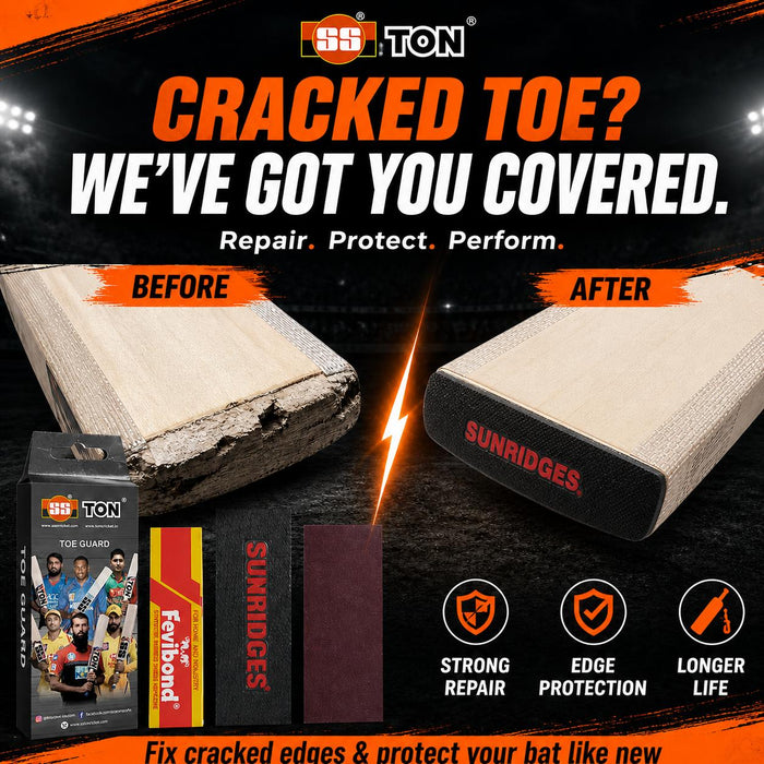SS Toe Guard Kit for Cricket Bat Protection & Repair