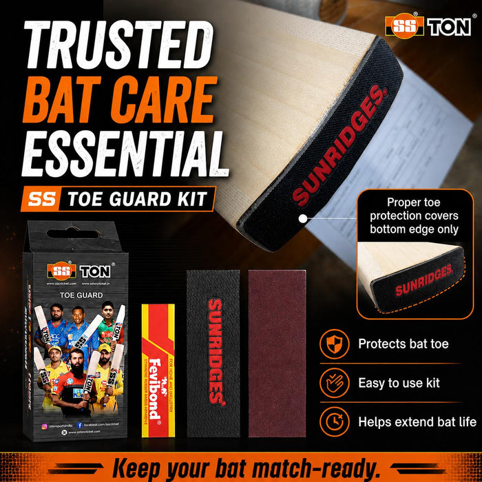 SS Toe Guard Kit for Cricket Bat Protection & Repair