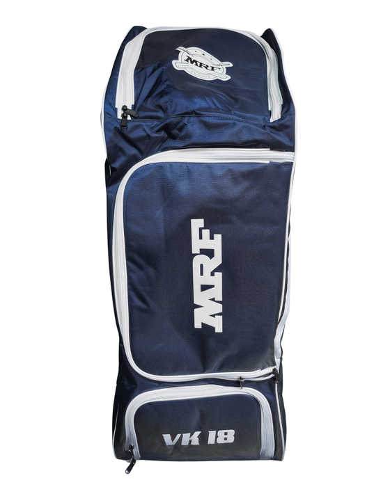 MRF VK 18 Senior Royal Blue Cricket Kit Bag With Wheels