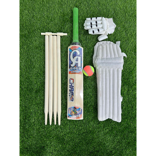 CA Junior Cricket Kit 6pc Set with Accessories Size 2, 4, 6
