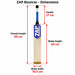 ZAP Bouncer dimensions with length and width arrows in cm