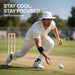 CA wide brim cricket Panama hat worn by cricketer with 360 degree sun protection