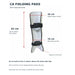 CA Fielding Pad dimensions: 42 cm top to centre of inverted U cutout, 26 cm widest upper section and 19 cm narrowest section