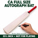 CA 33.5 inch full size unsigned autograph cricket bat with a hand holding a marker, not for playing