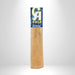 Close view of the CA Gold Speed coconut wood bat face and branding