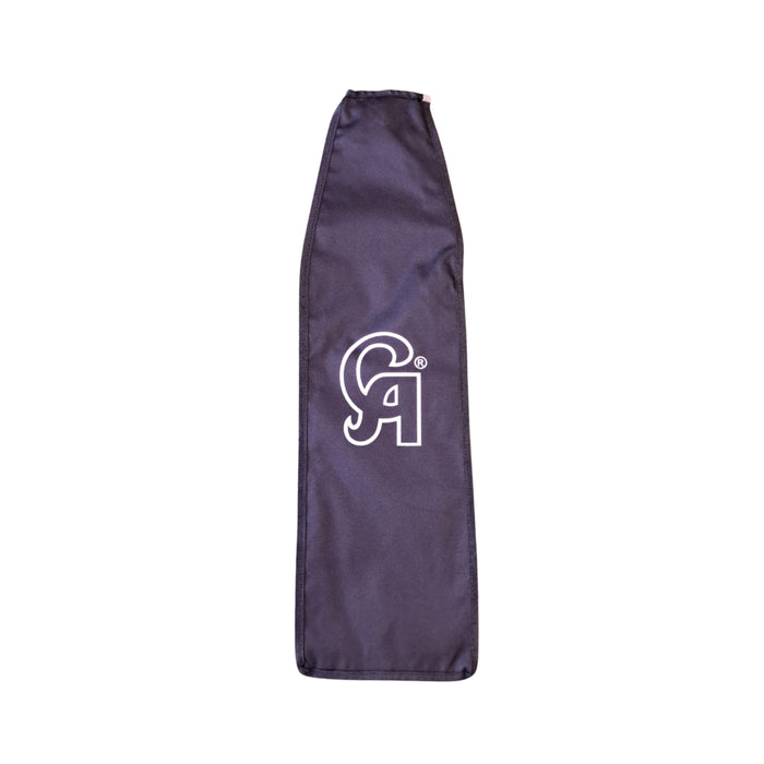 CA half bat cover front view with white outline CA logo