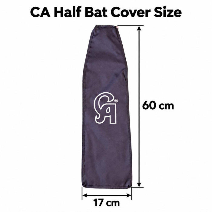CA Half Bat Cover size guide with arrows showing 60 cm length and 17 cm width