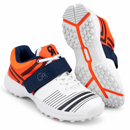 CA M8 Cricket Shoes - pair showing front upper and complete sole