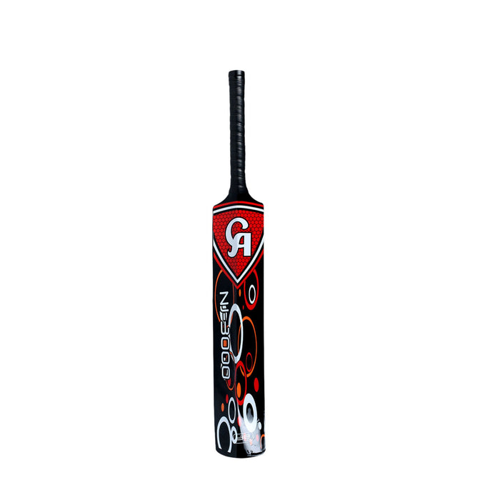 CA NJ-3000 fibre cricket bat rear profile with NJ-3000 graphics