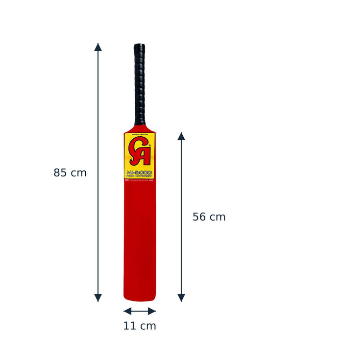 CA NJ-5000 bat dimensions - 85 cm overall and 56 x 11 cm blade