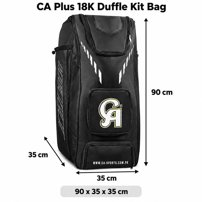 CA Plus 18K duffle kit bag - arrows showing 90 x 35 x 35 cm
