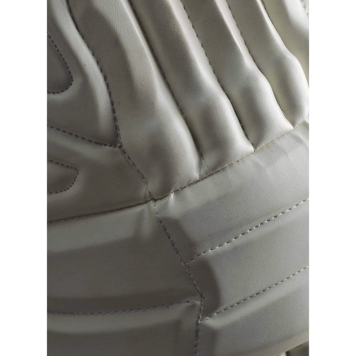 CA Pro 15000 PE white batting leg guards, product construction view