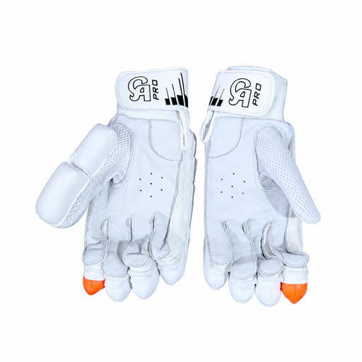 CA Pro 5000 batting gloves - leather palms on white background