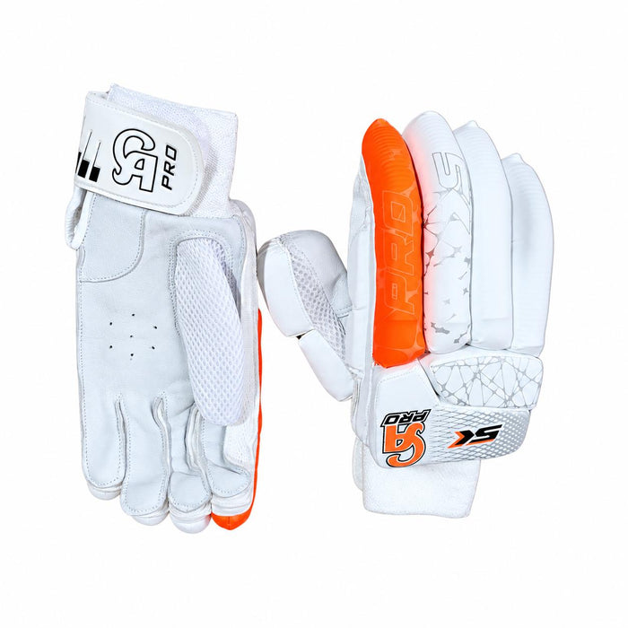 CA Pro 5000 batting gloves - palm and padded back views on white background