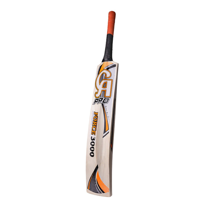 Back and side profile of CA Pro Force 3000 Pakistan willow tennis ball cricket bat