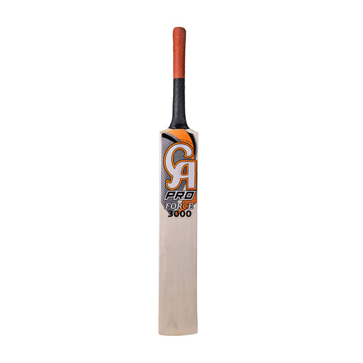 CA Pro Force 3000 SH tennis ball cricket bat face with orange and black grip