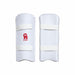 CA Somo white forearm guard front and rear views