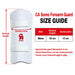 CA Somo Mens forearm guard size guide showing 29 cm vertical length and 15 cm across curve