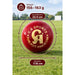CA Super Test red cricket ball specifications showing weight 156-163 g, circumference 22.5 cm and diameter 7.16 cm