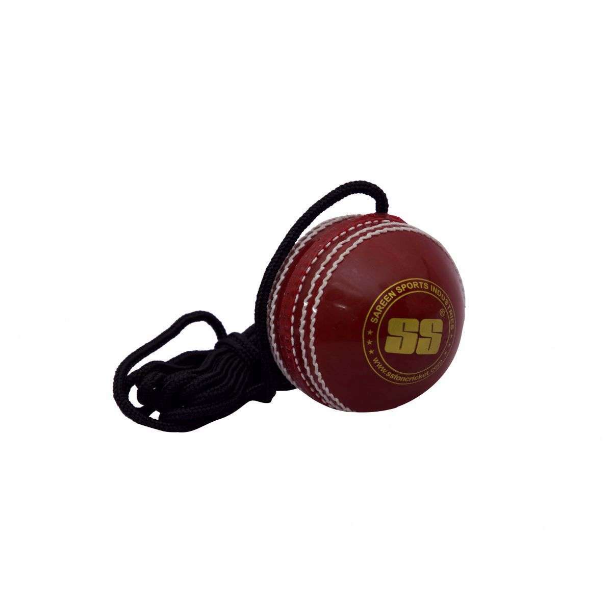 SS Cordy Seamer Hanging Cricket Ball with String for Training