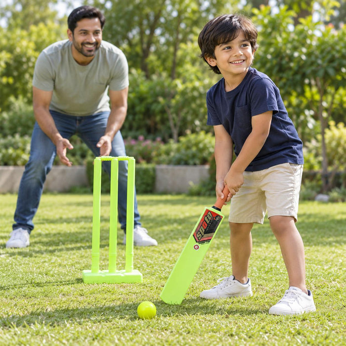 Cricket Arabia Plastic Cricket Kit Set Size 6 - cricket practice lifestyle