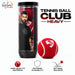 SG Club Heavy red tennis cricket ball tube and feature icons