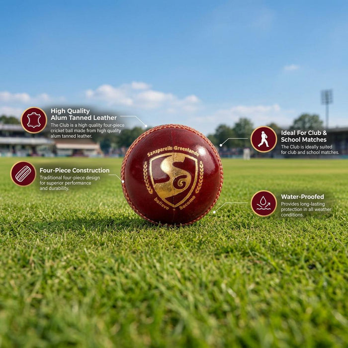 SG Club Red Youth ball square feature graphic with original product information