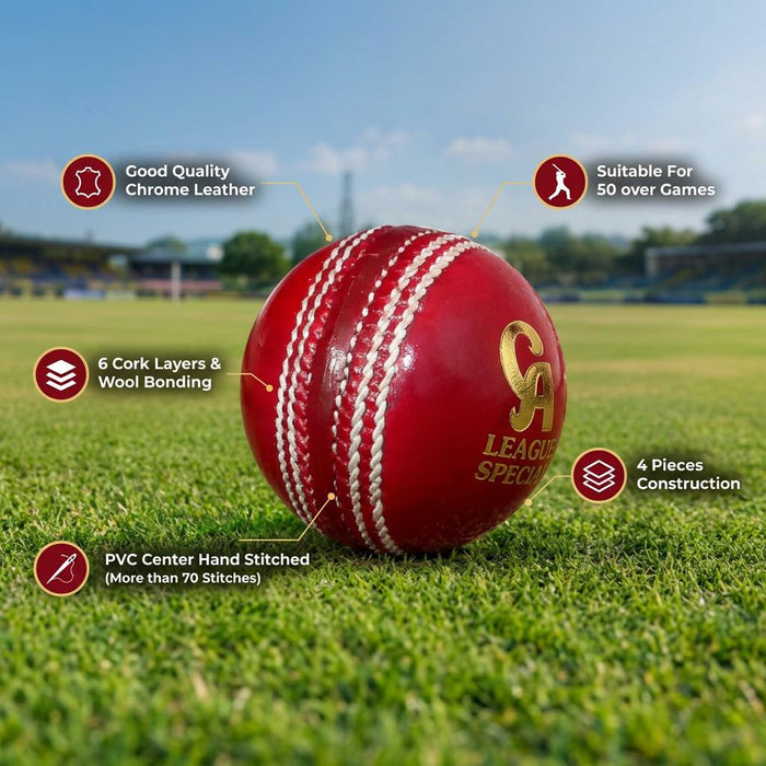 CA League Special red ball square feature graphic with original construction information