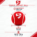 SG Club ball specifications: 20.5 cm circumference, 6.5 cm diameter and 120–130 g weight