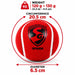 SG Spark ball specifications: weight 120–130 g, circumference 20.5 cm and diameter 6.5 cm