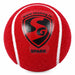 SG Spark red tennis cricket ball showing SG logo and Spark branding