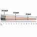 Cricket bat grip cone measurement diagram with ruler
