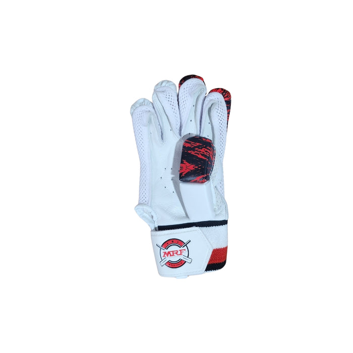 MRF Champ white red and black cricket batting gloves - product view 3