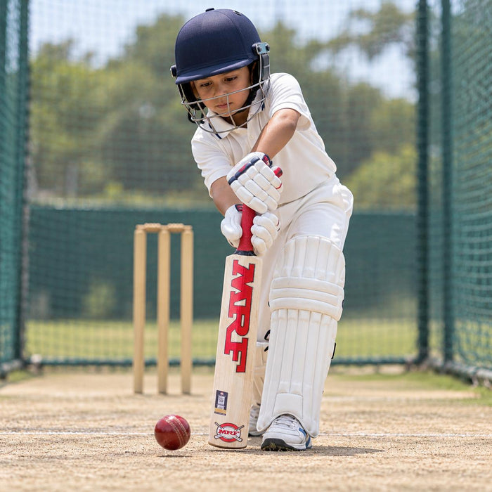 MRF Champ Size 2 cricket bat used for batting practice