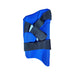 Rear of the MRF Genius Dual navy outer thigh pad showing lining and straps