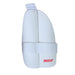 MRF Genius Dual white inner thigh pad with fastening strap and red MRF logo