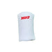 MRF Genius white towel forearm elbow guard front view with red MRF logo