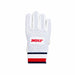 MRF Youth wicket keeping inner glove mesh back with red MRF logo and towel wristband