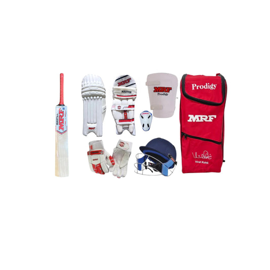 MRF Junior Kashmir Willow Cricket Kit Set - Complete Cricket Set for Adult & Junior