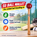 SG ball mallet with wooden handle and fixed cricket-ball head for gentle knocking-in