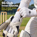 SG Club cotton inners being worn beneath wicket keeping outer gloves