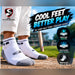 SG Jump white dark grey socks breathable fabric