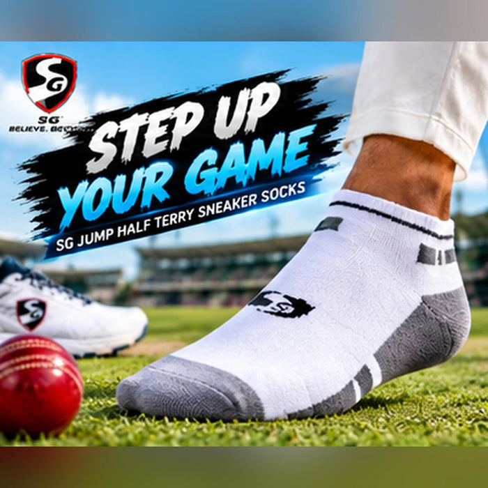 SG Jump white dark grey cricket lifestyle